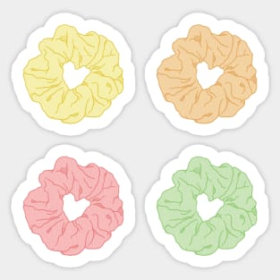 Pastel scrunchie set Sticker